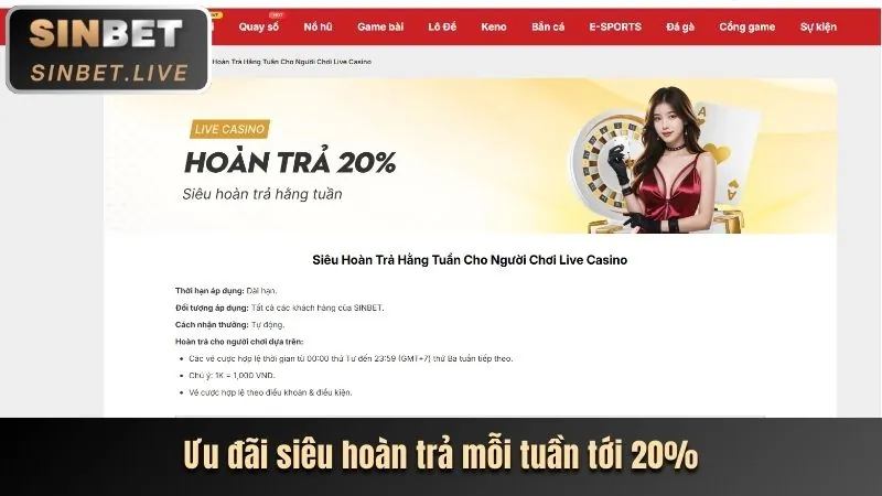 Các chương trình khuyến mãi casino sbobet win